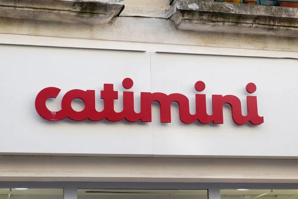 Bordeaux Aquitaine France 2022 Catimini Store Sign Red Text Entrance — Foto de Stock