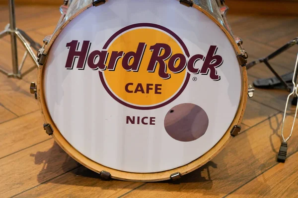 Νίκαια Paca Γαλλία 2022 Hard Rock Cafe Λογότυπο Υπογράψει Μάρκα — Φωτογραφία Αρχείου