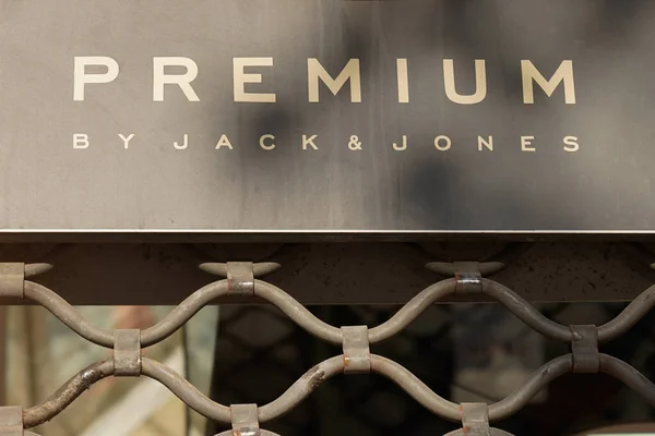 Bordeaux Aquitaine France 2022 Jack Jones Premium Text Sign Logo — 图库照片