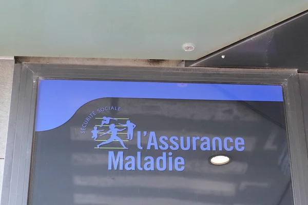 Bordeaux Aquitaine France 2020 Assurance Maladie Logo Brand Text Sign - Stock-foto