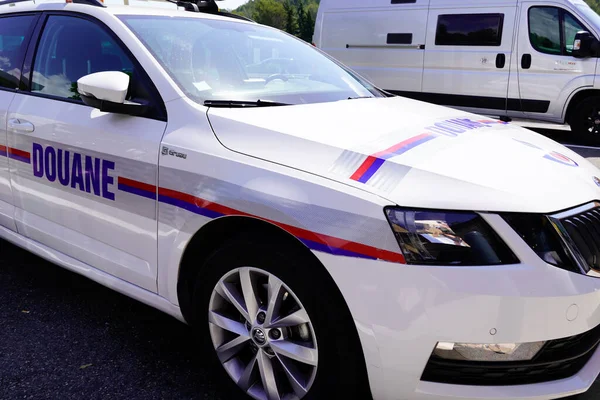 Bordeaux Aquitaine France 2022 Douane Police French Car Patrol Customs — Foto de Stock