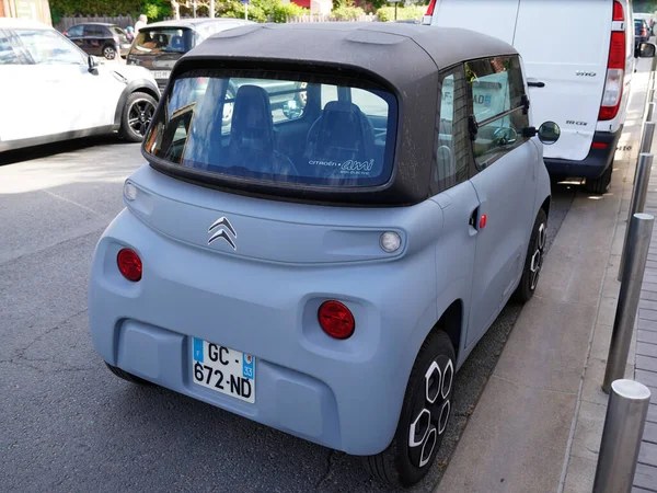 Bordeaux Aquitaine France 2022 Citroen Ami Electric Car Tiny Cube — Foto Stock