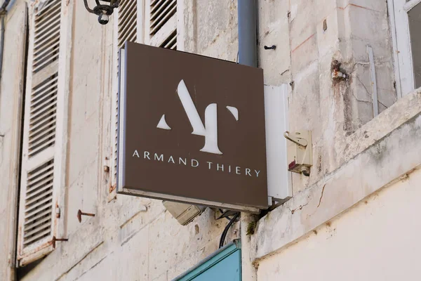 Bordeaux Aquitaine France 2022 Armand Thierry Boutique Clothing Shop Text — Stock Photo, Image