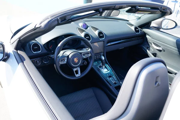 Bordeaux Aquitaine France 2022 Porsche 718 Boxster Seat Interior Dashboard — Stockfoto