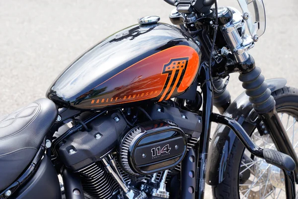 Bordeaux Aquitaine France 2022 Harley Davidson 114 Cubic Inches Logo — Fotografia de Stock