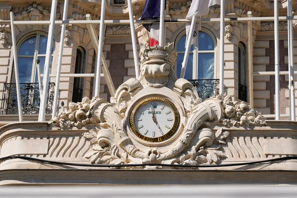 Cannes Paca França 2022 Logotipo Marca Rolex Sinal Texto Relógio — Fotografia de Stock