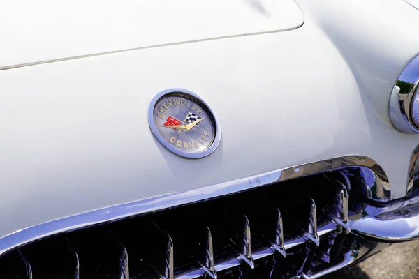 Bordeaux Aquitaine França 2022 Chevrolet Corvette Sinal Logotipo Marca Texto — Fotografia de Stock