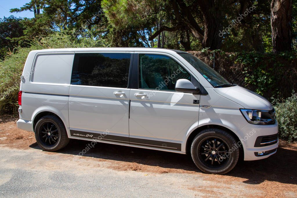 Bordeaux , Aquitaine  France - 10 09 2022 : vw volkswagen t6 limited edition Van Bulli  panel parked in street