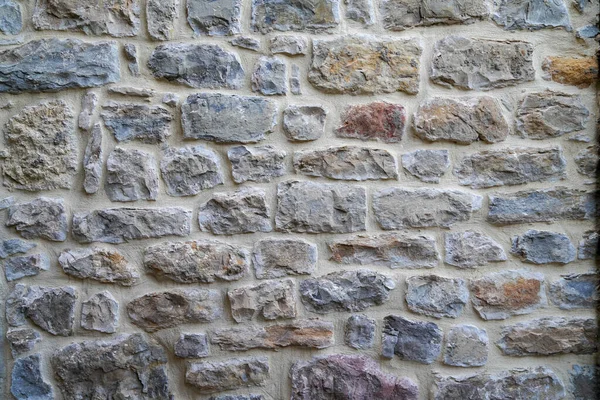 Stare Ściany Kamienie Rustykalny Szary Stary Elewacja Budynek Vintage Tekstury — Zdjęcie stockowe