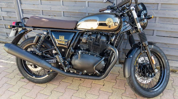 Bordeaux Akwitania Francja 2022 Royal Enfield 650 Interceptor Limited Edition — Zdjęcie stockowe