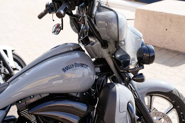 Bordeaux Aquitaine Francie 2022 Harley Davidson Logo Text Značka Šedé — Stock fotografie