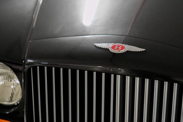 Monte Carlo Monaco 2022 Bentley Logo Brand Red Text Sign — Stock Photo, Image
