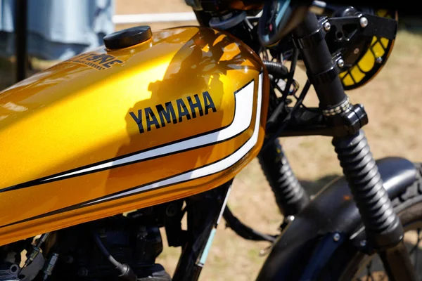 Бордо Aquitaine France 2022 Логотип Мотоцикла Yamaha Текстовый Знак Мотоцикле — стоковое фото
