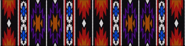 Prydnad Mosaik Etniskt Folkligt Mönster Den Tillverkad Ljusa Saftiga Perfekt — Stock vektor