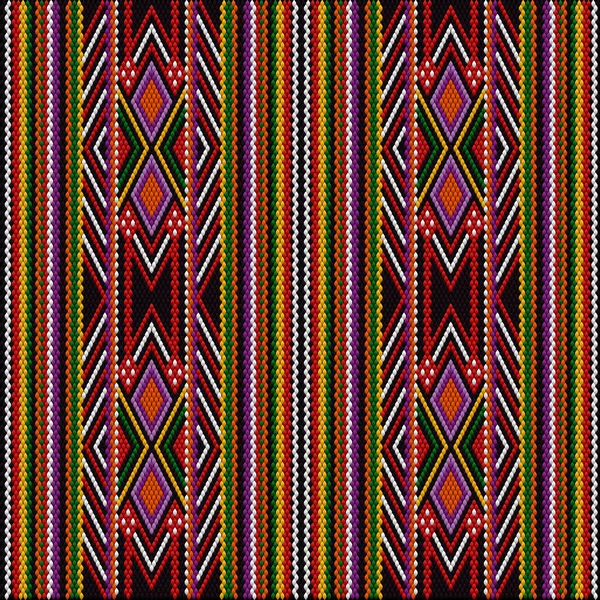 Ornament Mozaika Etnický Lidový Vzor Vyroben Jasných Šťavnatých Dokonale Odpovídajících — Stockový vektor