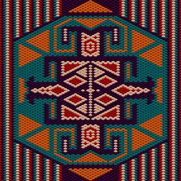 Ornament Mosaic Ethnic Folk Pattern Made Bright Juicy Perfectly Matching — Stock Photo, Image