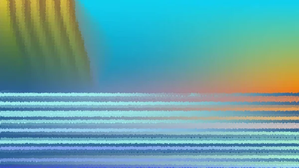 Pintura Digital Fractal Patrón Colorido Brillante Multicolor Ornamento Caleidoscopio — Vector de stock