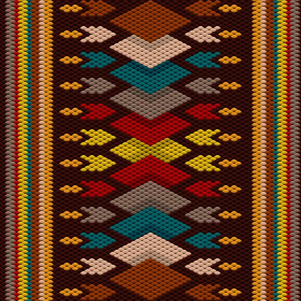 Seamless Ethnic Folk National Pattern Ornament Created Decoration Design — Stock Photo, Image