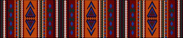 Adorno Mosaico Étnico Patrón Popular Está Hecho Colores Brillantes Jugosos — Archivo Imágenes Vectoriales