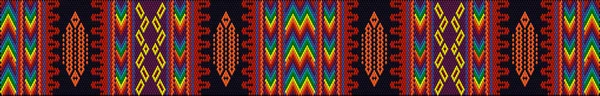 Ornament Mozaïek Etnische Folk Patroon Het Gemaakt Heldere Sappige Perfect — Stockvector