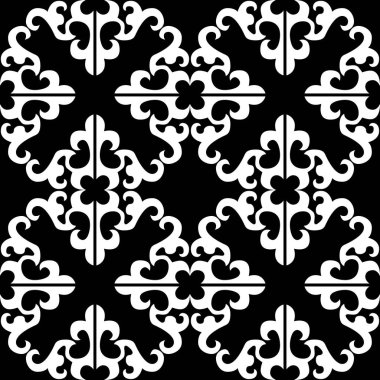  Doymuş renklerin şans ve zenginliği çektiği Asya halkları ve ülkelerinin geleneksel süsü. Giysiler için kumaşlara işlenmiş kadın halıları. Nakış desenleri. 