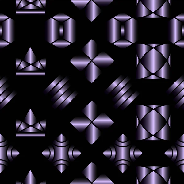 Helder Naadloos Patroon Van Geometrische Abstracte Vormen — Stockvector