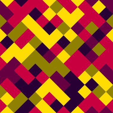 Birçok parlak gradyan kullanılarak yapılan geometrik şekillerin arkaplanı.