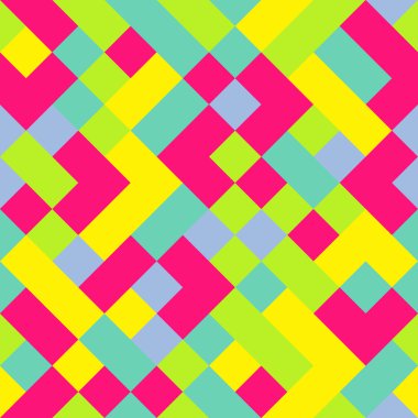 Birçok parlak gradyan kullanılarak yapılan geometrik şekillerin arkaplanı.