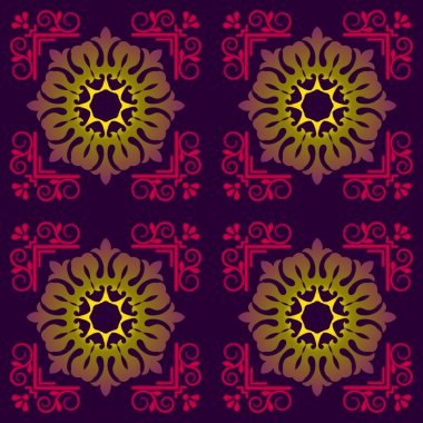  Arap tarzında pürüzsüz desen çokrenkli