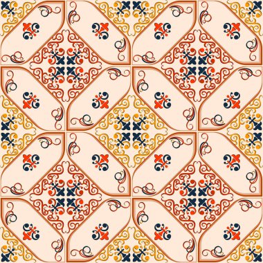  Arap tarzında pürüzsüz desen çokrenkli