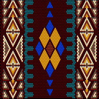 Doğu 'da yaşayanların geleneksel süsü, zengin renklerin iyi şans ve zenginliği çektiği Arap dünyası. Kadınlar süs eşyasıyla halılar örer, elbiseler için kumaşlara işlerler. Nakış desenleri.