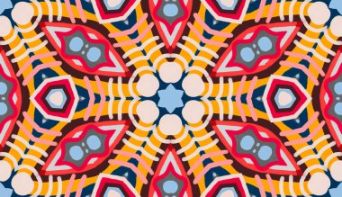 Çiçek mandala desen tasarım