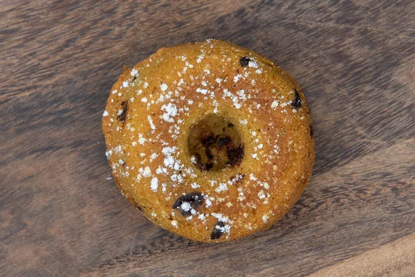 Vista Aérea Dulce Desayuno Duffin Redondo Forma Con Sabor Para — Foto de Stock