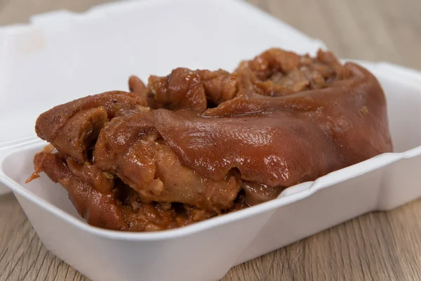 豚足肉の蒸し側の順序は 食事の前に前菜として食べる — ストック写真