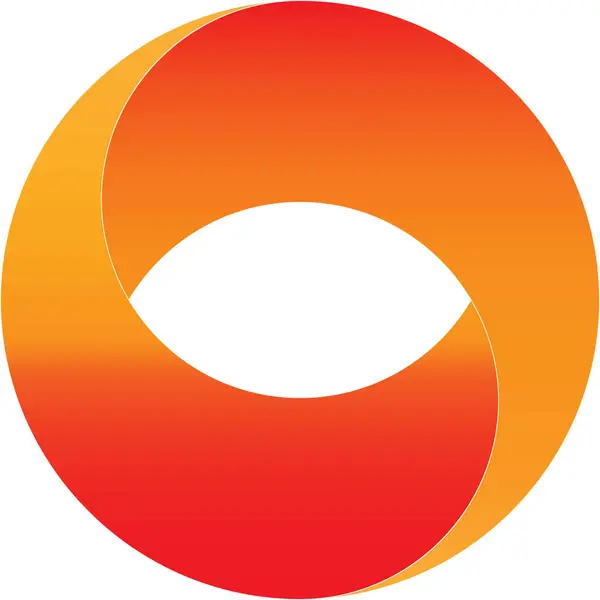 Modern O simgesinin vektör illüstrasyonu