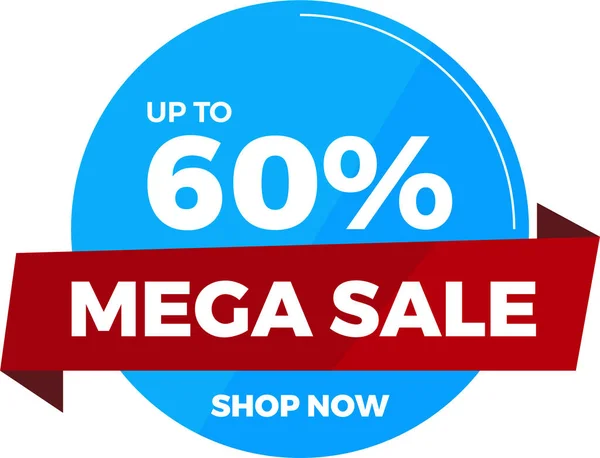 Mega Venta Hasta — Vector de stock