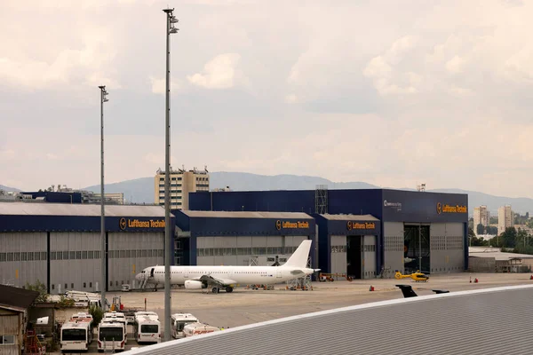 Sofia Bulgaria August 2022 Lufthansa Technik Sofia Ltsf Hangars Seen — Stockfoto