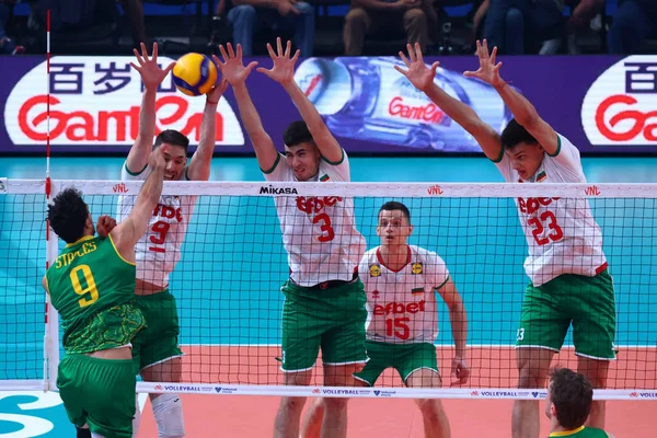 Sofia Bulgaria June 2022 Teams Bulgaria Australia Seen Action Volleyball — стоковое фото