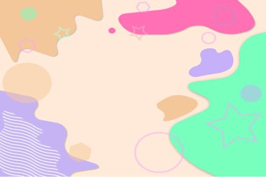 Basit ve şirin düz soyut arkaplan