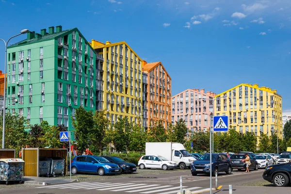 Kyiv Ukraine August 2021 Street Comfort Town Residential Complex — Stock Photo, Image