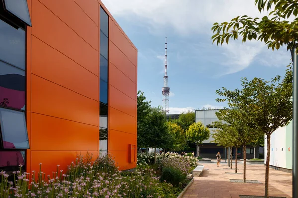 Kiev Oekraïne Augustus 2021 Moderne Gebouwen Van Het Innovatiedistrict Unit — Stockfoto