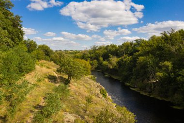 Kamianka kasabasındaki Tyasminsky Kanyonu, Ukrayna