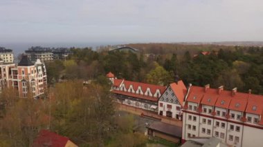 Kalininingrad bölgesindeki Svetlogorsk tatil köyünün havadan görünüşü