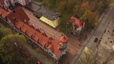 Kalininingrad bölgesindeki Svetlogorsk tatil köyünün havadan görünüşü
