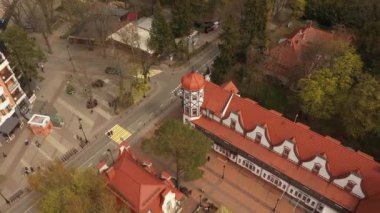 Kalininingrad bölgesindeki Svetlogorsk tatil köyünün havadan görünüşü
