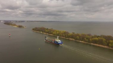 Kaliningrad bölgesindeki Svetliy kasabasının havadan görüntüsü