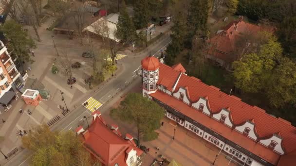 Aerial View Svetlogorsk Resort Town Kaliningrad Region — Stock Video