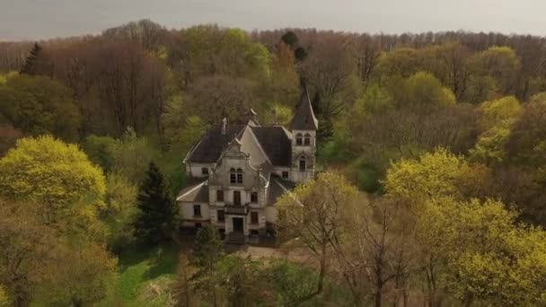 Kaliningrad Bölgesindeki Eski Terk Edilmiş Villa Porro Dan Görünüyor — Stok video