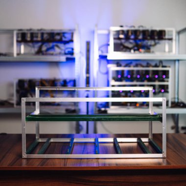 Kripto para birimi madencilik platformu bilgisayar gpu işlemci evi bellek ram fan inşa 