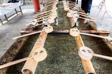 Kyoto, Japonya - 27 Aralık 2009: Fushimi Inari-taisha, Kyoto, Japonya.